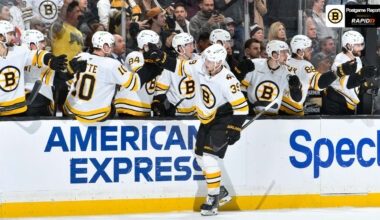 Geekie Lifts Bruins to 2-1 Overtime Win Against Kings 