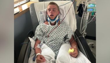 Long Island hockey player's near-fatal accident leaves him determined to get back on the ice