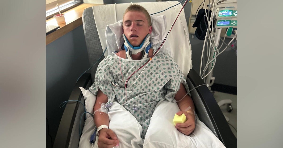 Long Island hockey player's near-fatal accident leaves him determined to get back on the ice