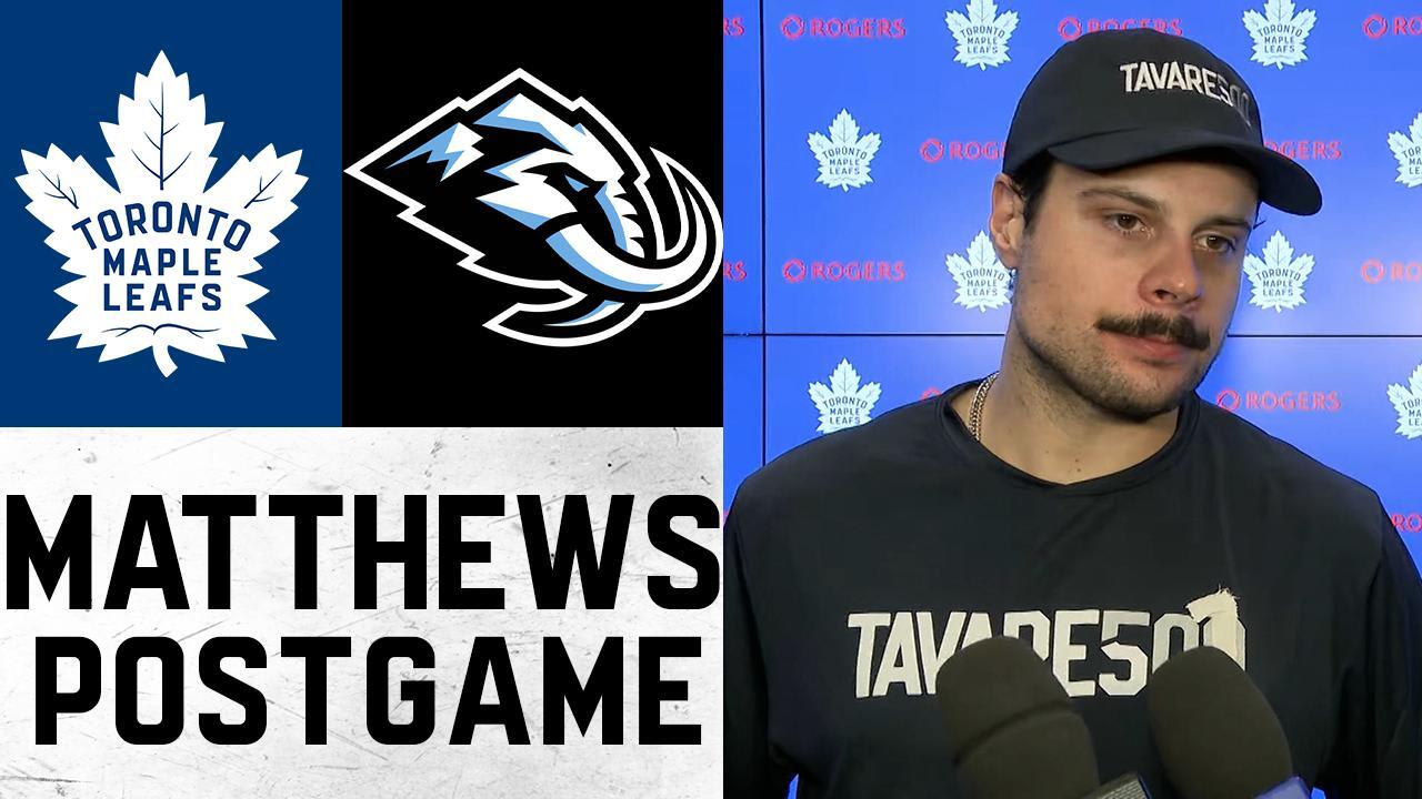 Auston Matthews | Post Game vs. Utah Mammoth | November 05, 2025