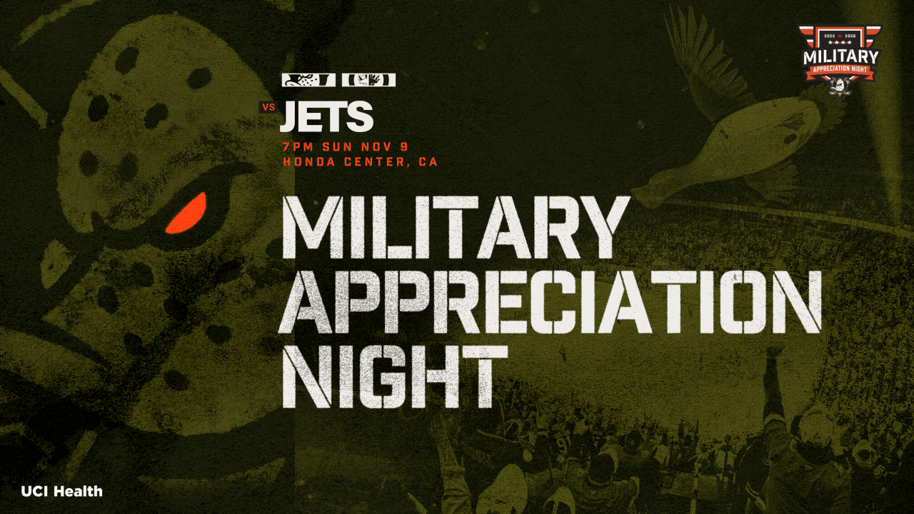 Ducks to Host Military Appreciation Night Sunday