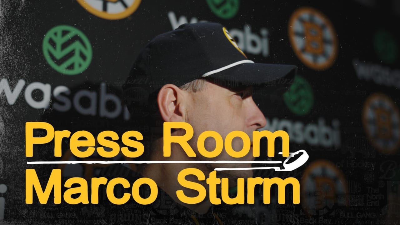 Press Room: Marco Sturm | Boston Bruins