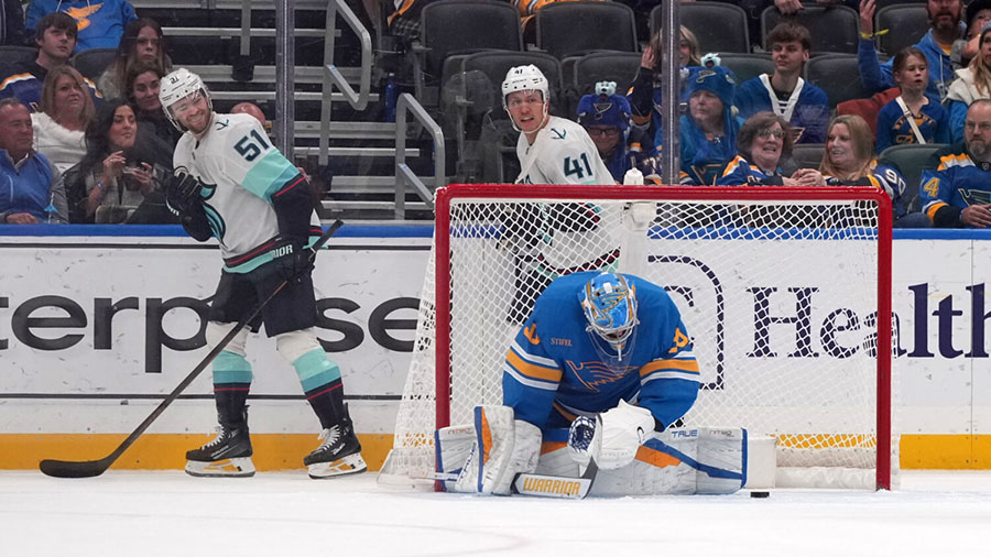 Seattle Kraken Shane Wright St. Louis Blues...