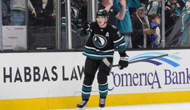 Macklin Celebrini joins Gretzky, Crosby with hat trick in Sharks' overtime win