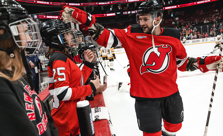 Make-A-Wish and the Devils Youth Foundation granted three wishes Nov. 7-8, with support from the Devils and Fanatics, the official sports partner of Make-A-Wish. - PROVIDED BY NJ DEVILS