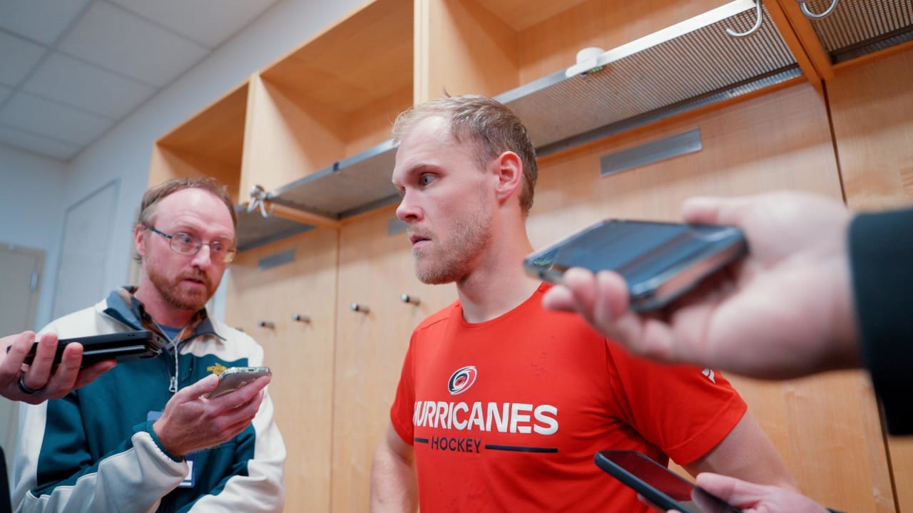 Nikolaj Ehlers Postgame Quotes | Carolina Hurricanes