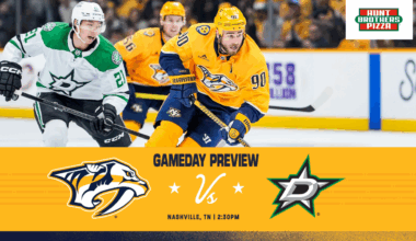 GAME DAY: Stars vs. Preds, November 8