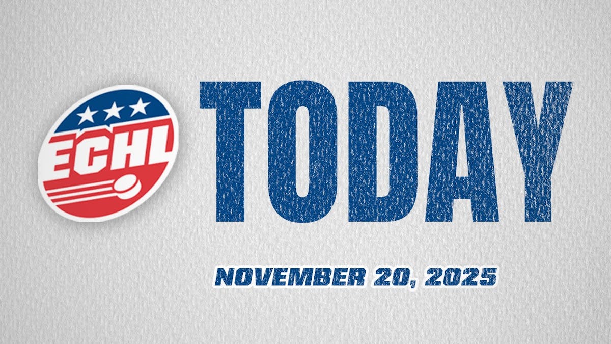 ECHL Today text with today's date