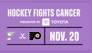 Flyers to Host Annual Hockey Fights Cancer Game Presented by Toyota