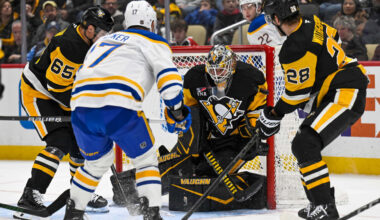 Jarry makes 29 saves in return, Penguins hold off Sabres