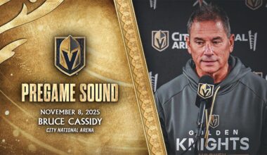 🎥 PREGAME SOUND: Cassidy | Vegas Golden Knights
