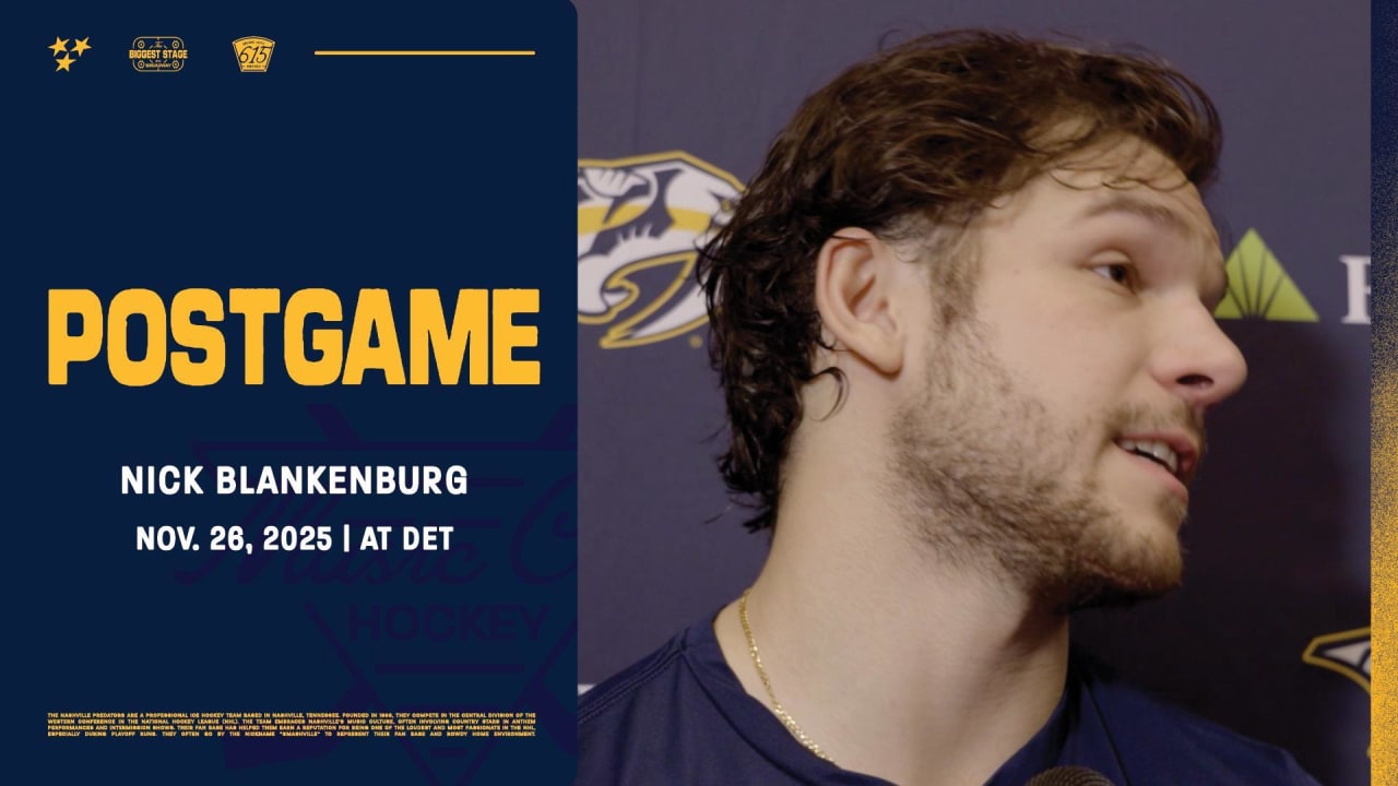 Postgame Nick Blankenburg | Nashville Predators