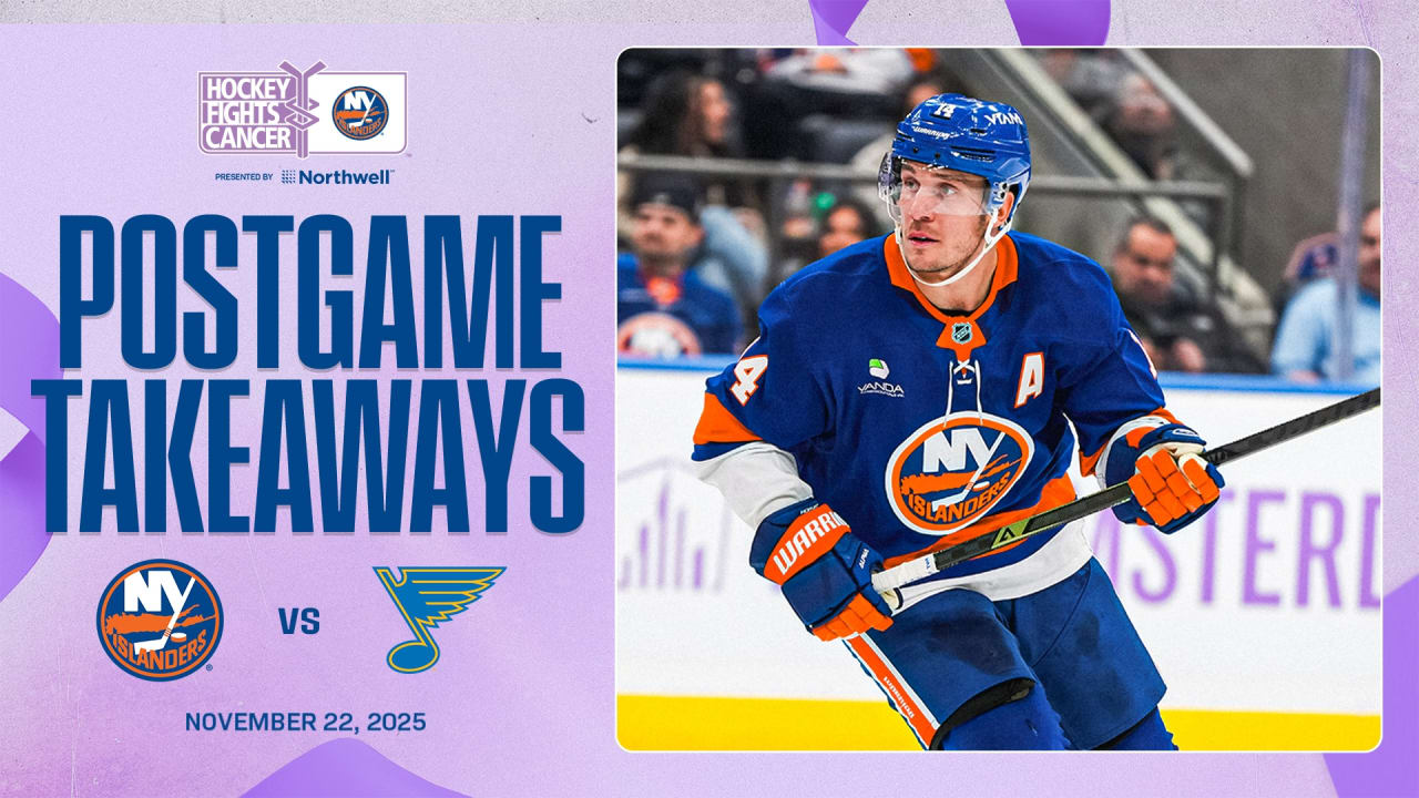 Takeaways: Islanders Fall 2-1 to Blues in Return Home