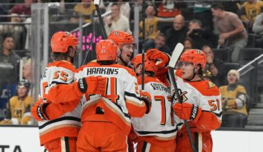 Jacob Trouba scores in OT to lift the Ducks past the Golden Knights, 4-3