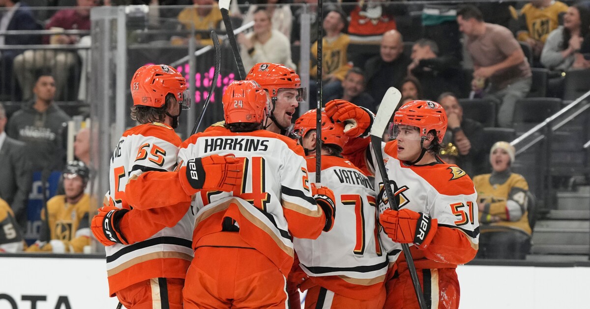 Jacob Trouba scores in OT to lift the Ducks past the Golden Knights, 4-3