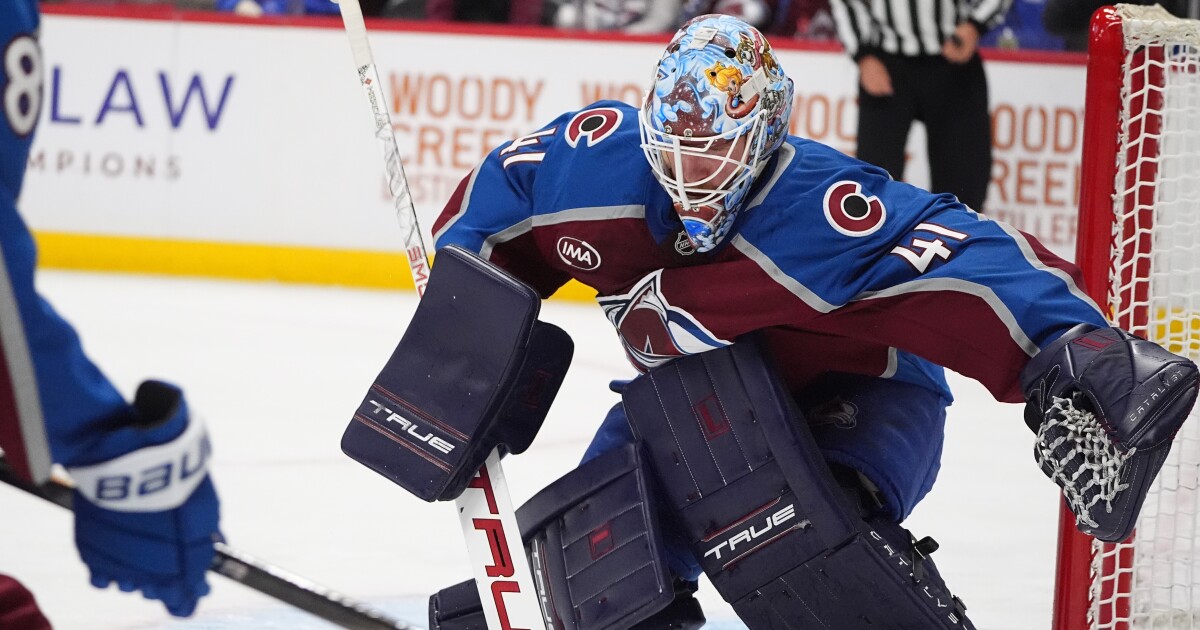 Goaltender's stellar start earns him a 1-year extension with the Avalanche