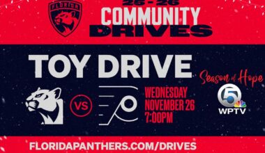 WPTV partners with Panthers for Nov. 26 toy drive