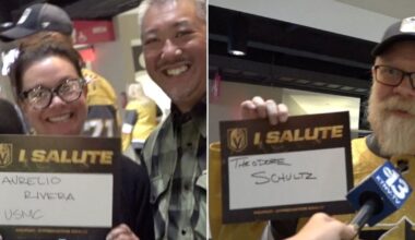 Monday's matchup means more for VGK fans marking 'Military Appreciation Knight'