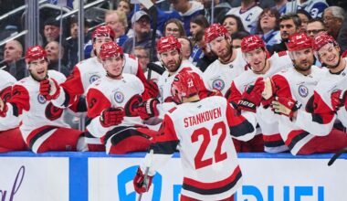 Taylor Hall, Logan Stankoven score in 3rd period to rally Hurricanes to 5-4 win over Maple Leafs