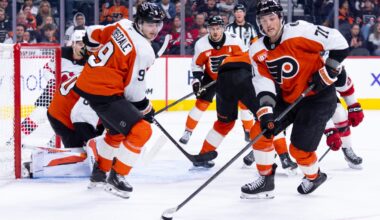 Philadelphia Flyers set franchise record with 3 goals in 26 seconds