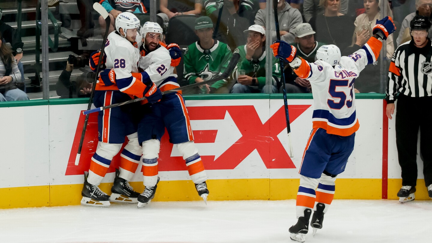 Bo Horvat gets 13th goal before ejection for Islanders in 3-2 win over Stars after tense finish