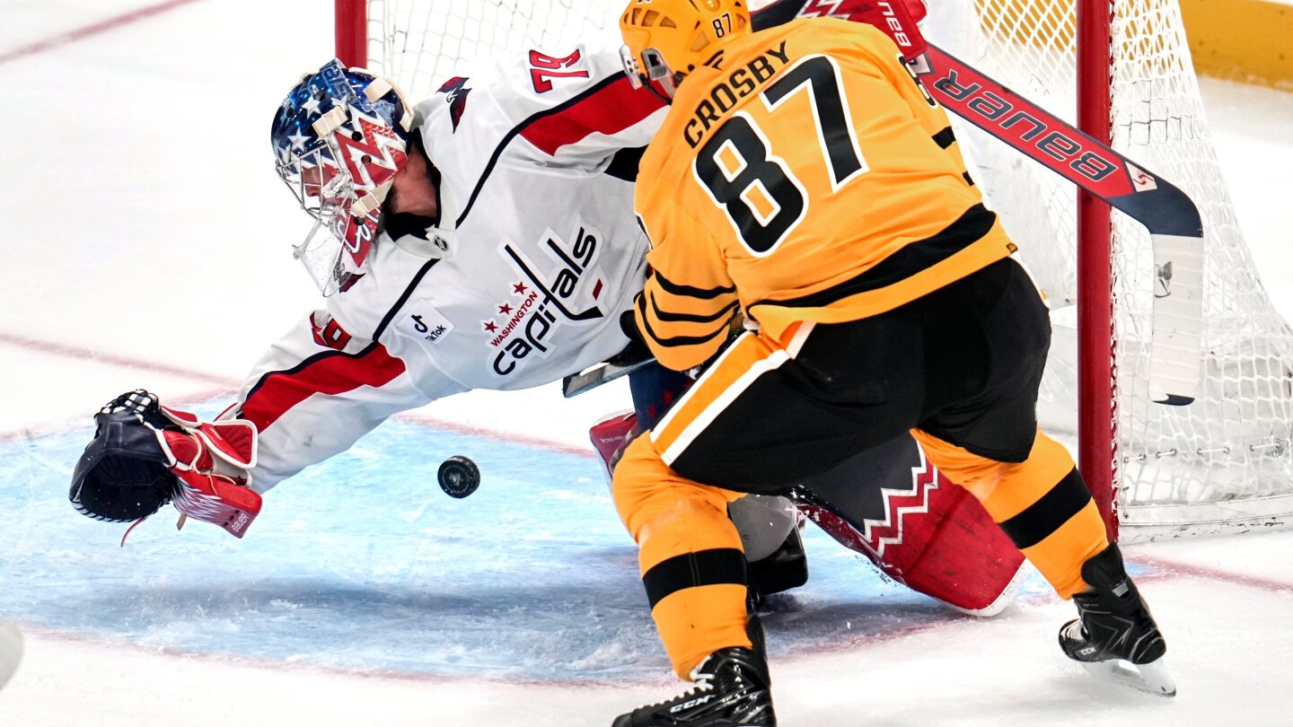 Crosby shines with two goals as Penguins defeat Capitals