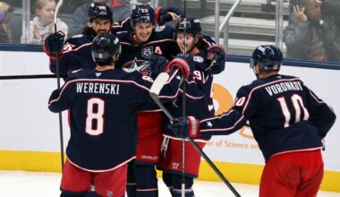 Zach Werenski, Sean Monahan lift Blue Jackets past Blues 3–2 for fourth straight win