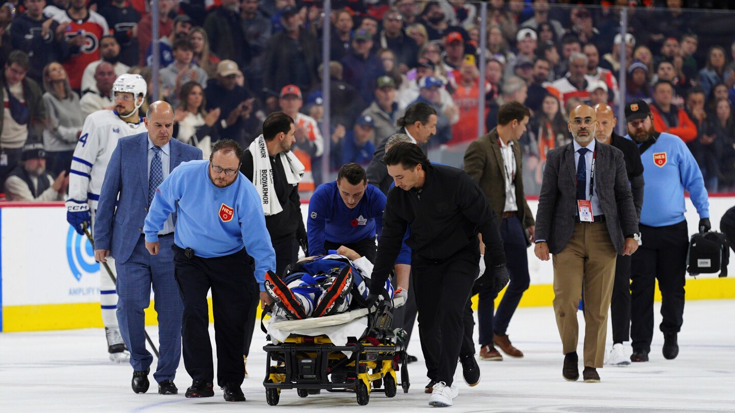 Chris Tanev hospitalized after collision in Maple Leafs' win