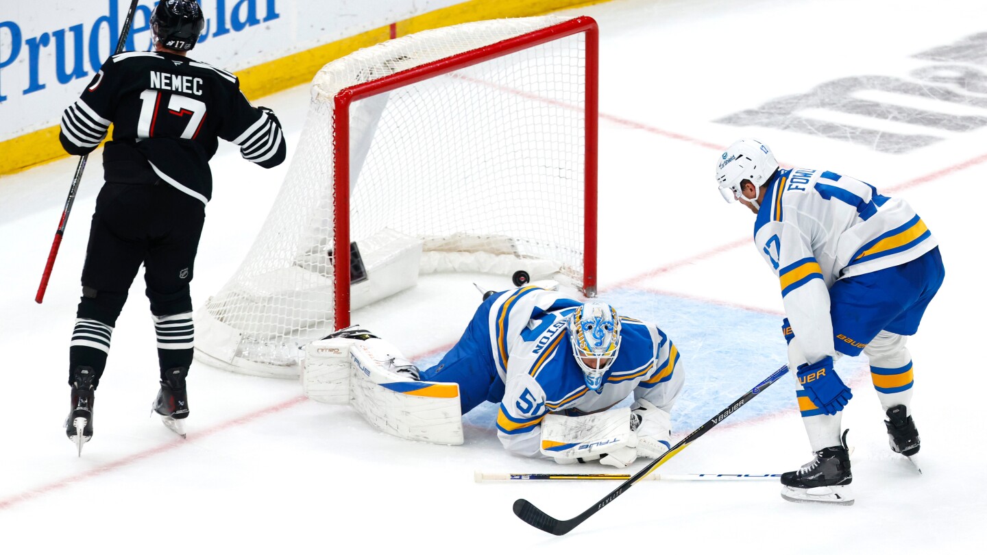 Simon Nemec's wrist shot in overtime lifts New Jersey Devils over St. Louis Blues