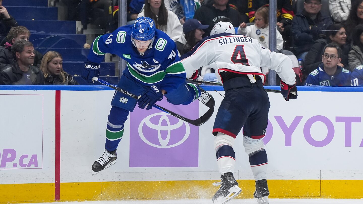 Boeser, Lankinen lead the Canucks to a 4-3 victory over the Blue Jackets