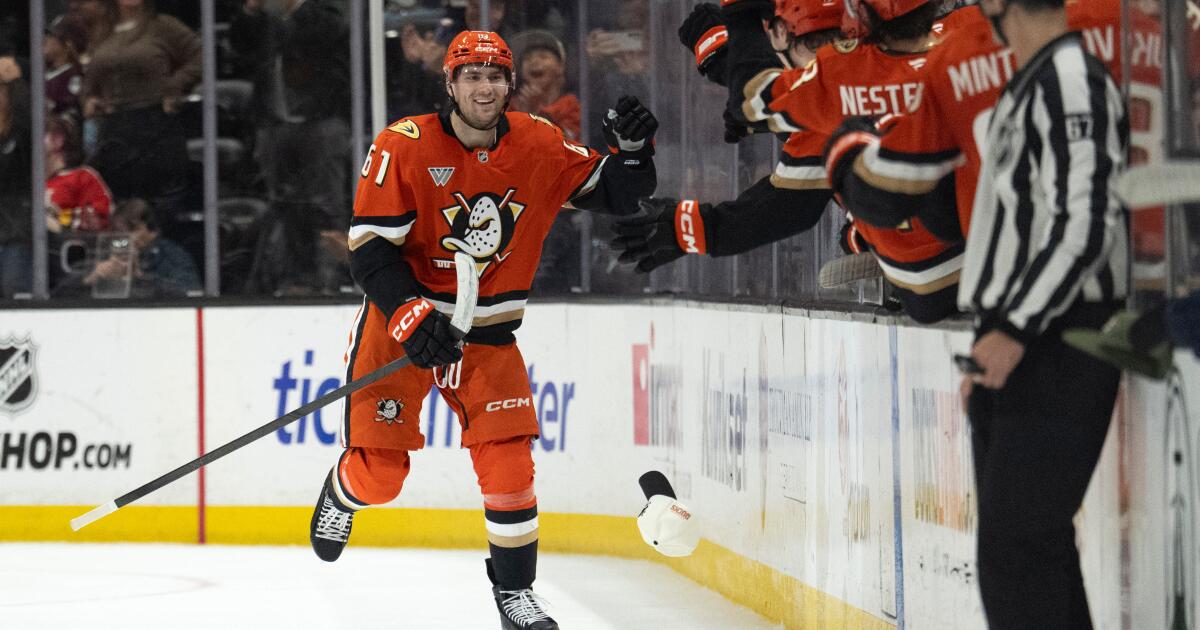 Cutter Gauthier has a hat trick in Ducks' win over Panthers