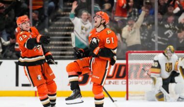 Cutter Gauthier scores in overtime to lift Ducks over Vegas