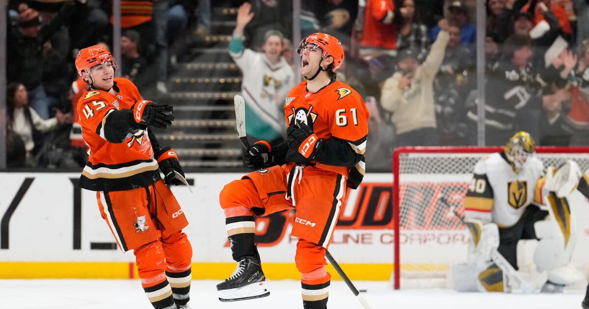 Cutter Gauthier scores in overtime to lift Ducks over Vegas