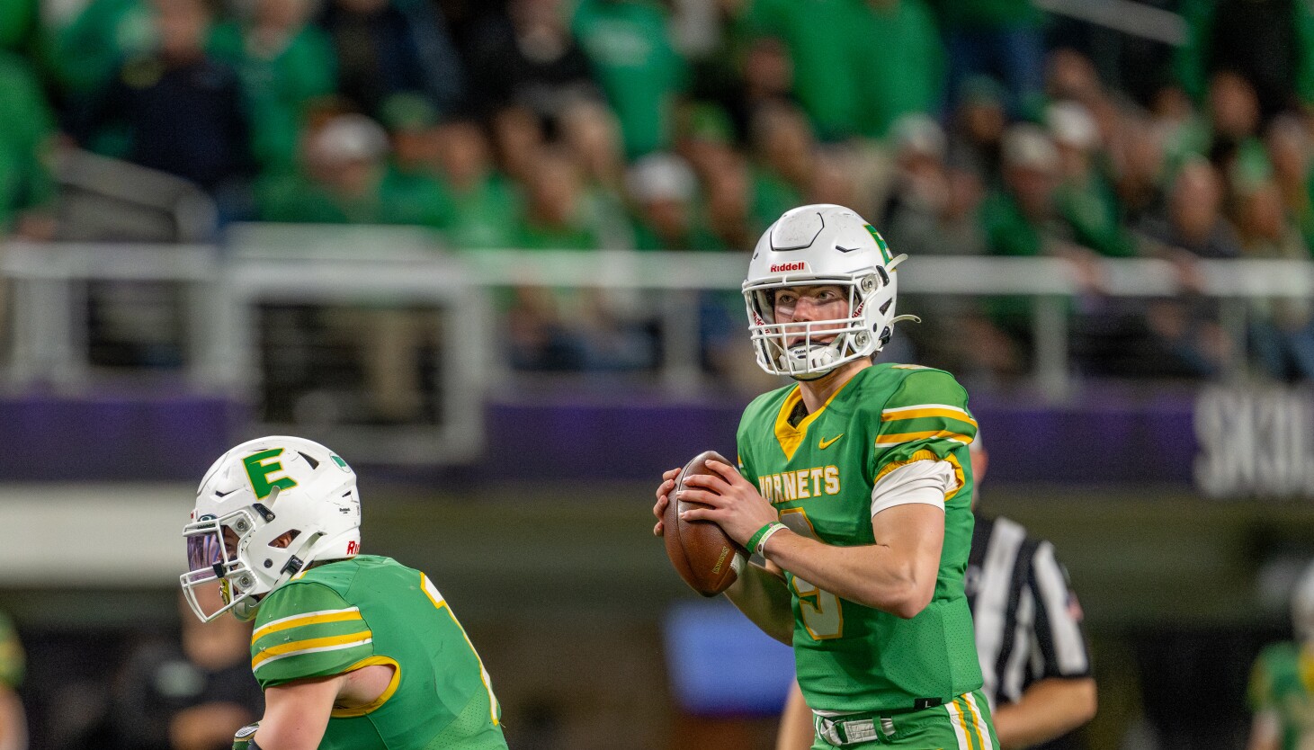 Blackhawks prospect Mason West describes storybook football championship: 'It still doesn't feel real'