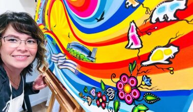Mural created for upcoming international hockey tournament honors Indigenous land - InForum