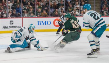 Wild dominate early, but Sharks rally for 2-1 overtime victory - InForum