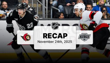 Clarke breaks tie in 3rd, Kings edge Senators to end 3-game slide