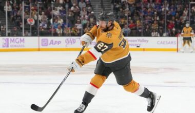 Survivor Theodore comes up big in Knights' 'Hockey Fights Cancer' win