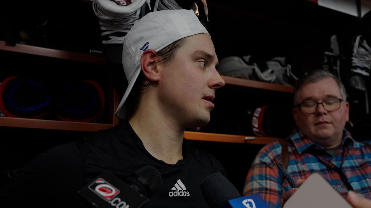 Postgame Quotes: Sebastian Aho | Carolina Hurricanes