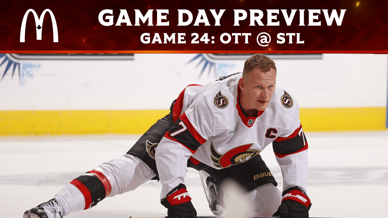 Tkachuk set for hometown return as Senators clash with Blues