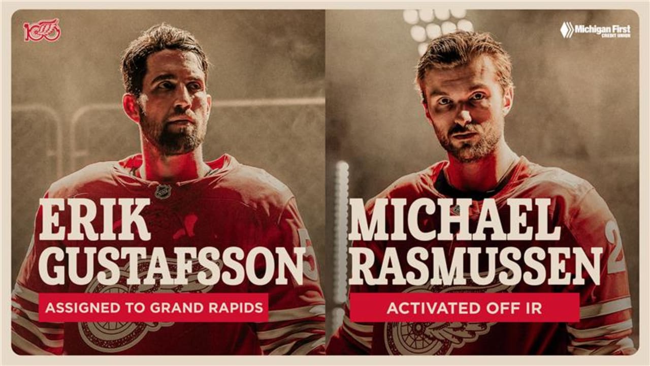 Red Wings assign Erik Gustafsson to Grand Rapids