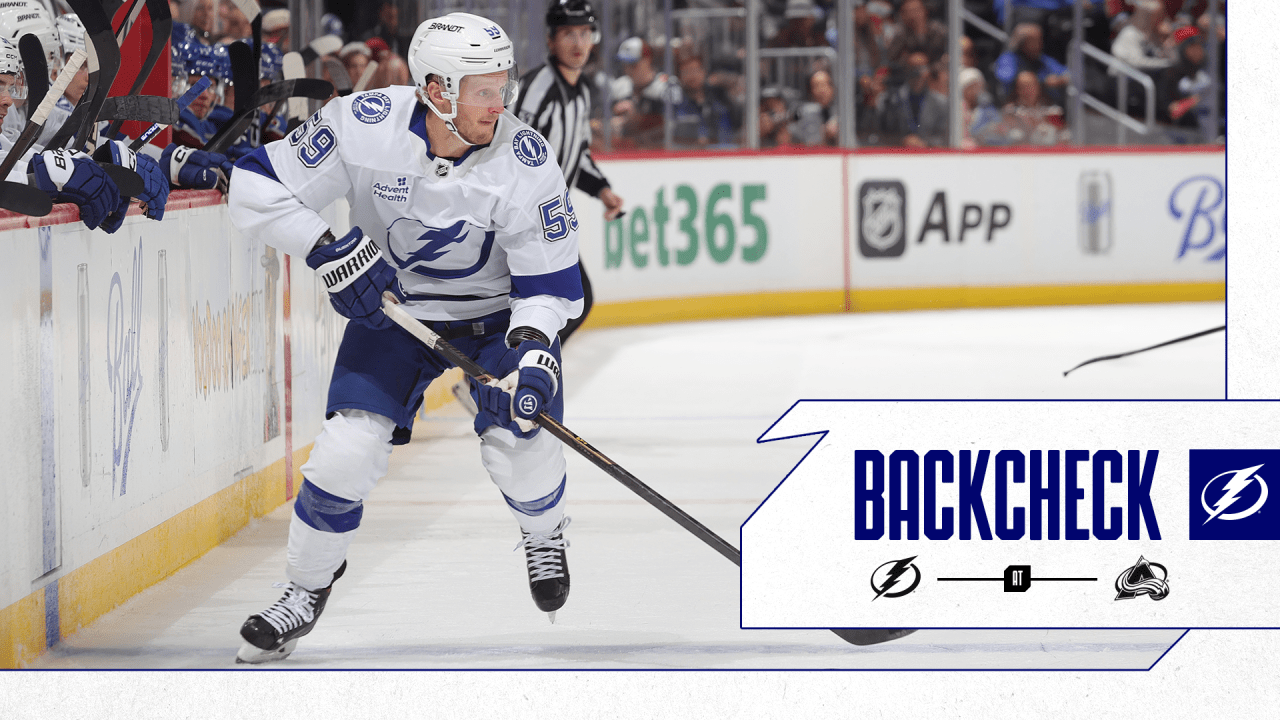The Backcheck: Lightning win streak ends in Colorado on Tuesday