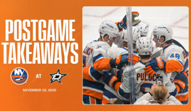 Takeaways: Islanders Defeat Stars 3-2  