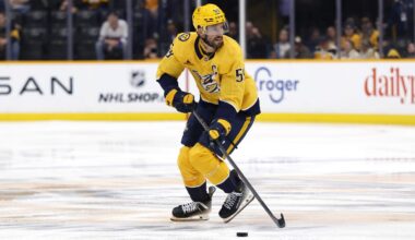 NHL Status Report: Josi could return for Predators this weekend