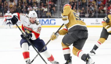 Marchand's goal streak reaches five games as Panthers beat Golden Knights