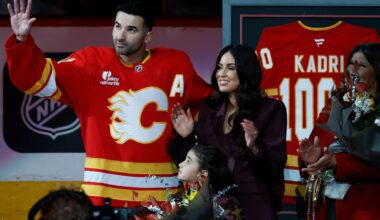 Kadri scores in 1,000th NHL game, and Flames beat Blue Jackets 5-1
