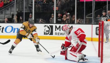 Schmid makes 24 saves, Barbashev scores in Golden Knights' 1-0 victory over Red Wings