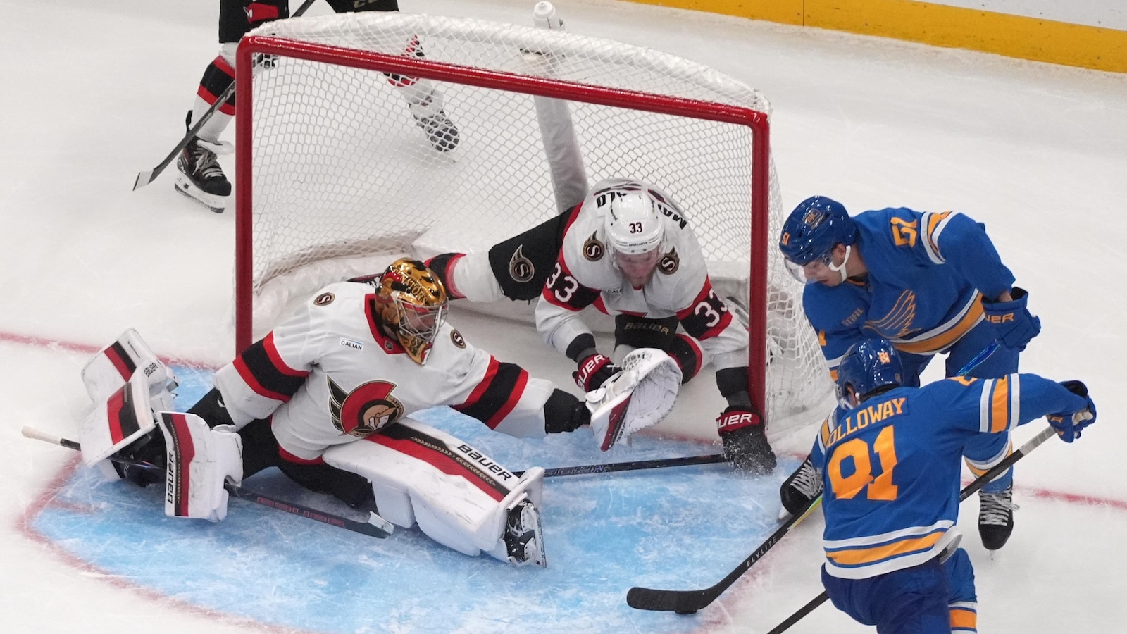 Matthew Kessel scores to help Blues beat Senators 4-3