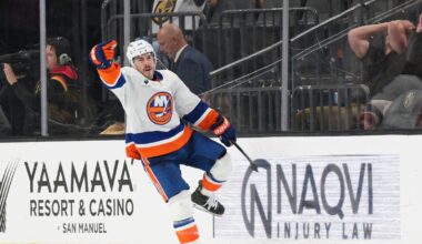 Pageau scores short-handed goal in OT as Islanders beat Golden Knights 4-3