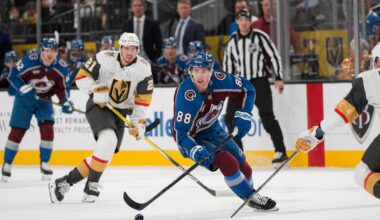 Martin Necas shines with 3 points in Avalanche's 4-2 win over Golden Knights